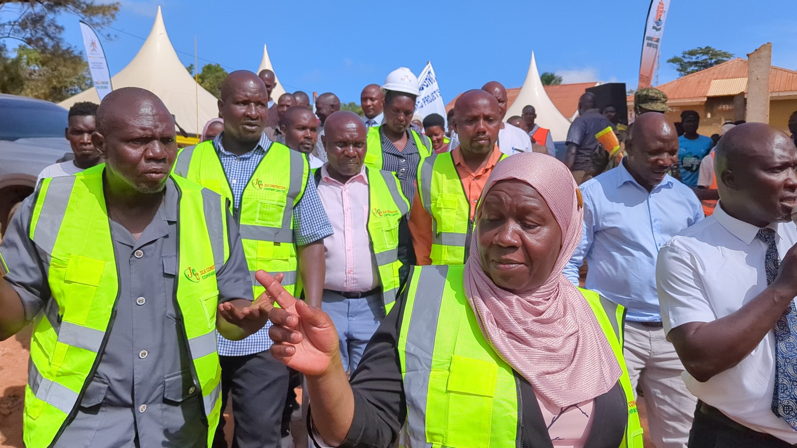 Minister Minsa Kabanda witnessing GKMA ground breaking ceremony 
